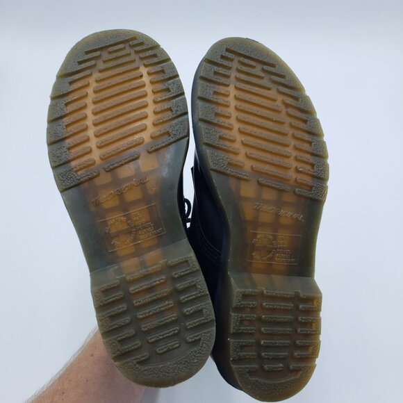 Dr. Martens 1460 Originals Boots 7 Womens Chunky Platform Lace Up Docs Black - Picture 8 of 11